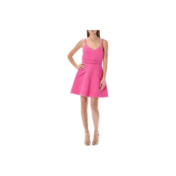 Valentino Sleeveless Dresses Women's Rose Red