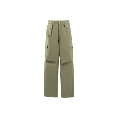 Self Who Casual Pants Women's Green Khaki