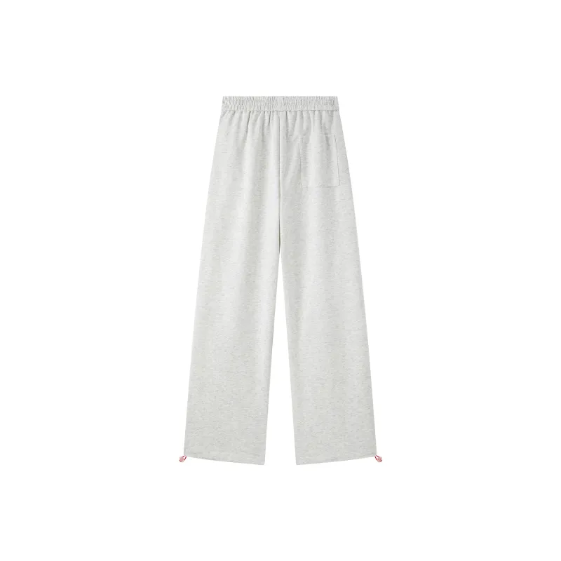 SAME FLOW Casual Pants Unisex White Heather Gray-1