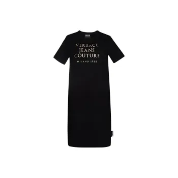 VERSACE Short Sleeved Dresses Women's Black