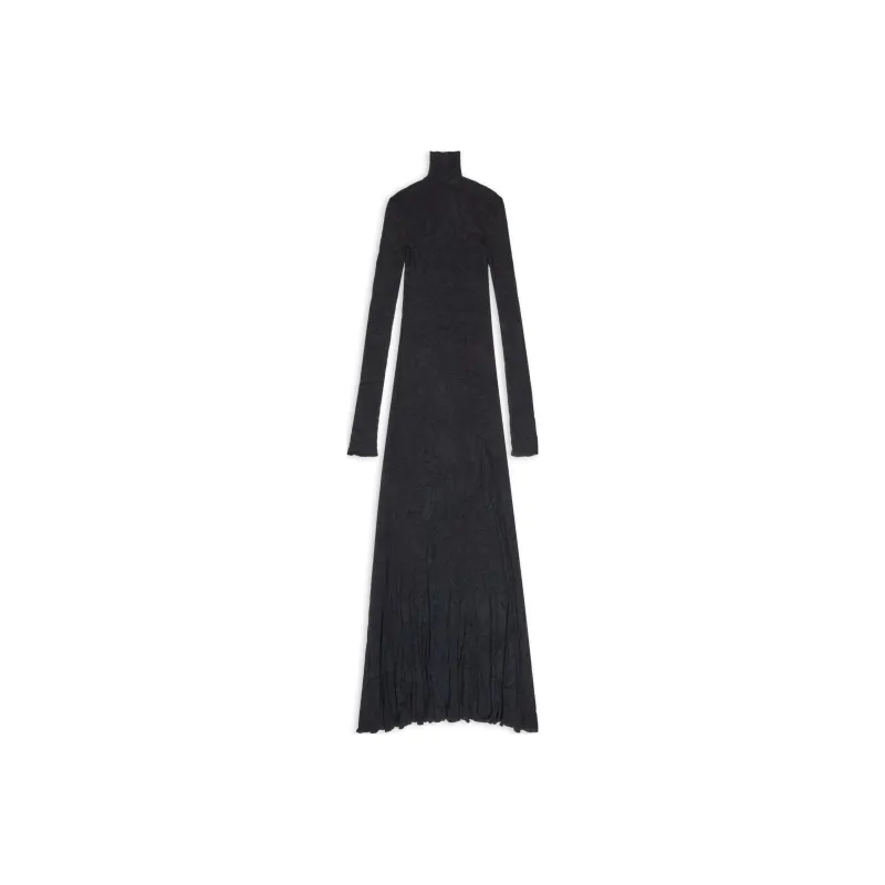 Balenciaga Turtleneck Long Sleeve Maxi Dress-0