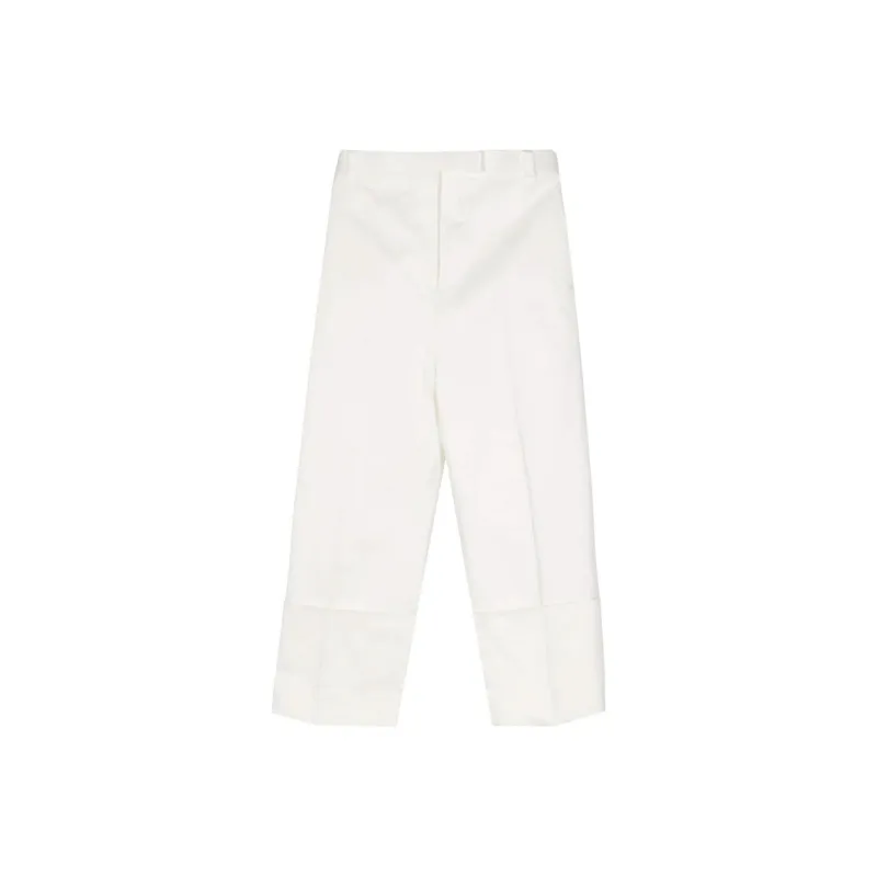 THOM BROWNE Pressed crease Tapered Trousers-0