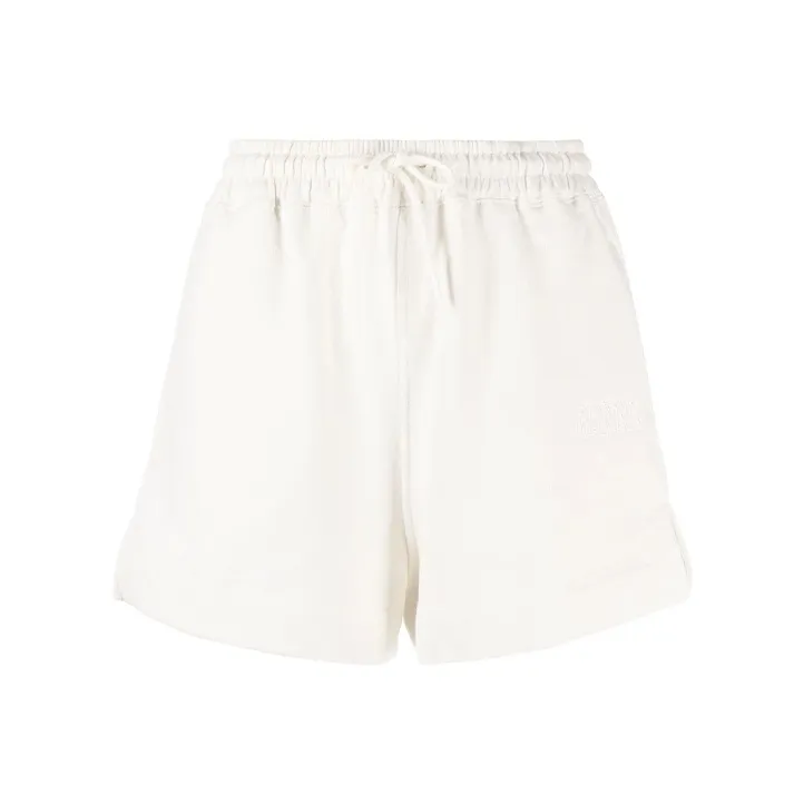 GANNI Software Isoli Drawstring Shorts 'White'-0