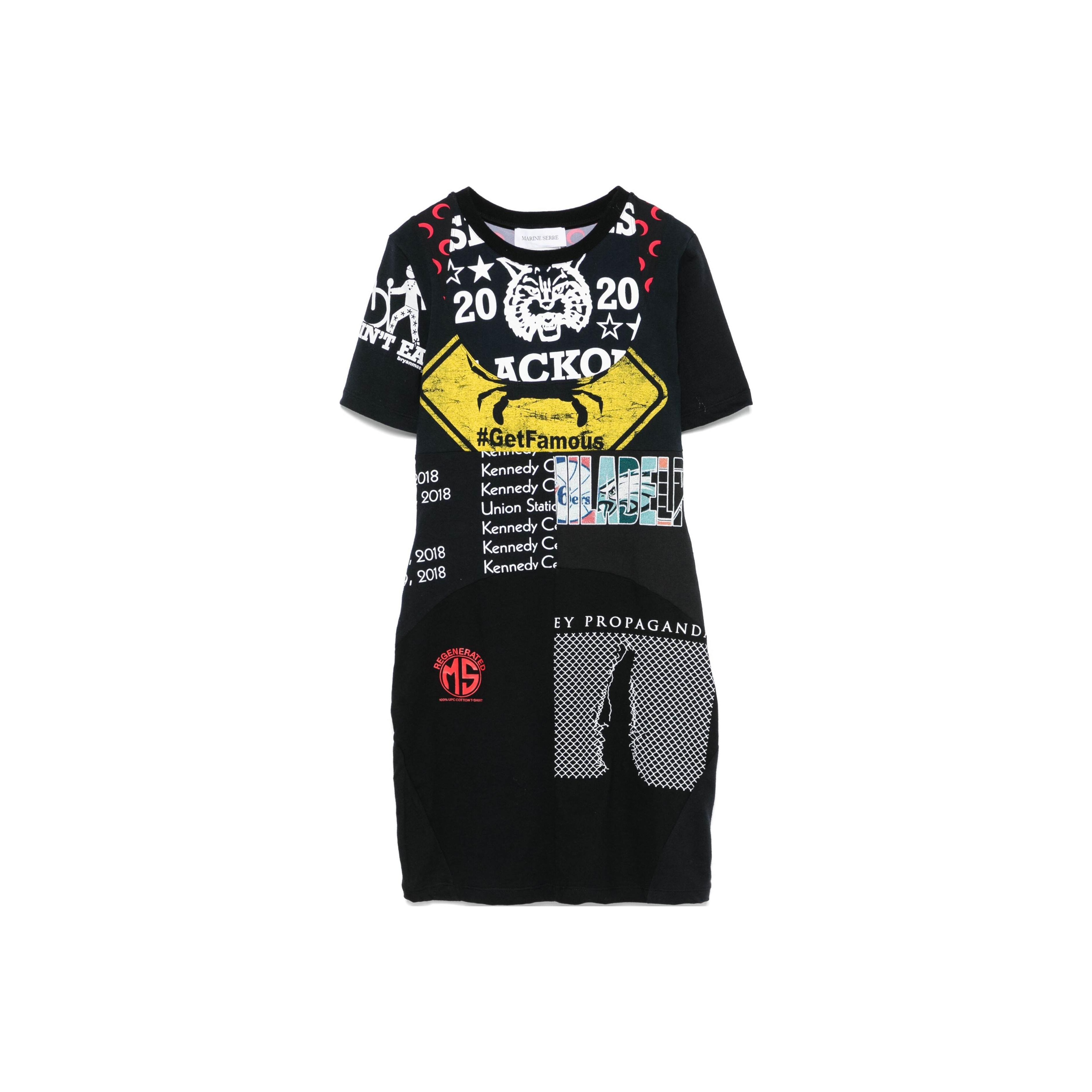 Marine Serre Graphic-print Mini Dress - POIZON
