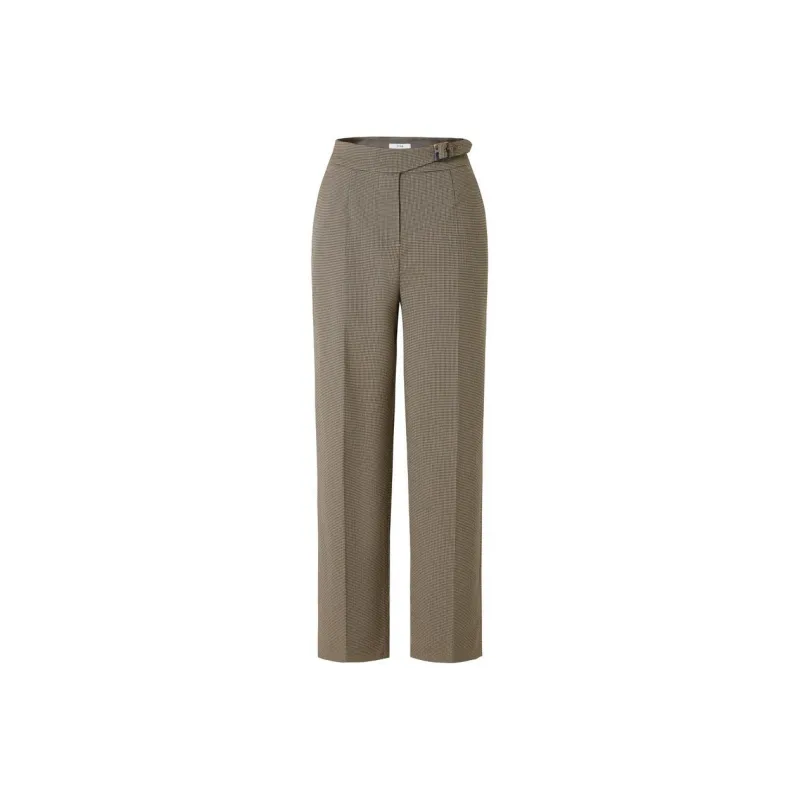 JZ. ANNAKRO Casual Pants Women's Grid Green Gray-0