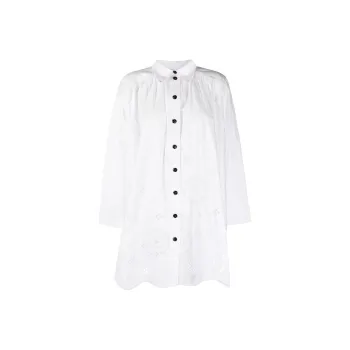 GANNI Long-Sleeved Dresses Women's White