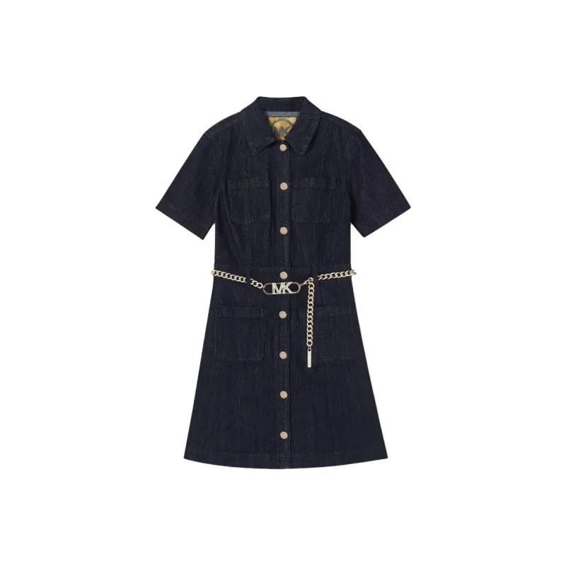 MICHAEL KORS SS23 Denim Dress Women's Indigo-0