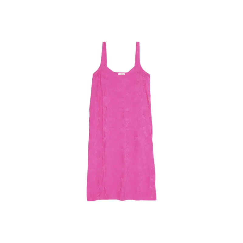 Balenciaga SS22 Sleeveless Dress Women's Pink-0