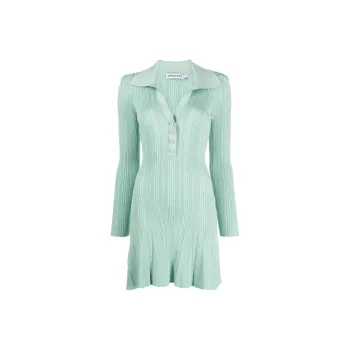 Self portrait Long Sleeved Dresses Women's Mint Green