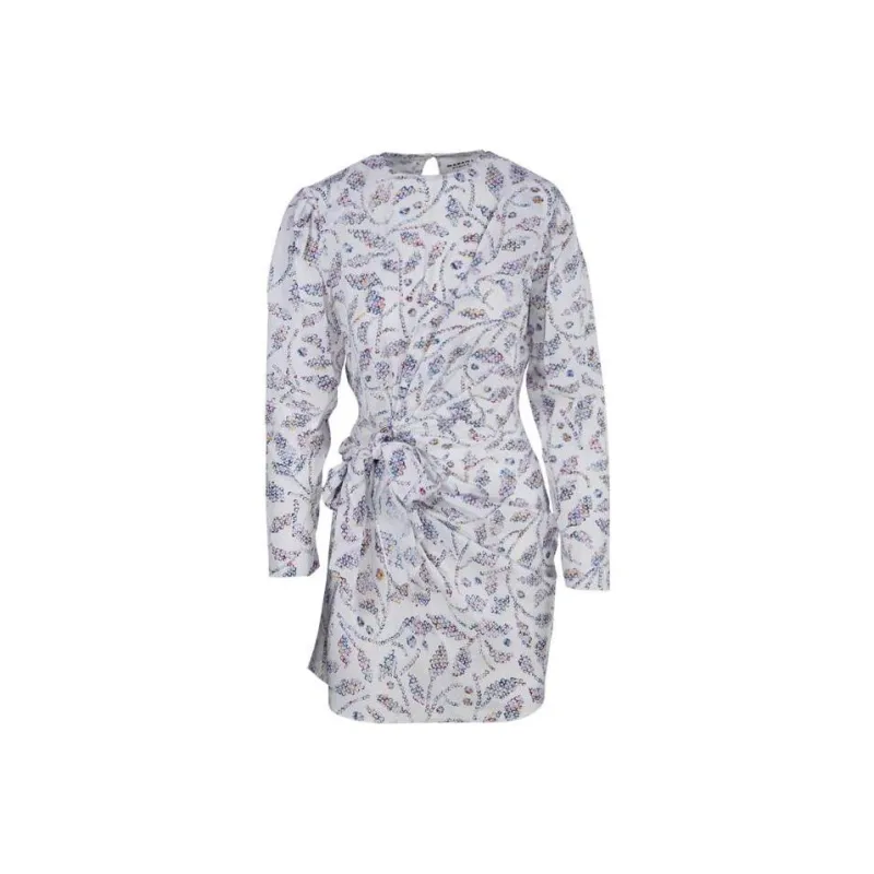 ISABEL MARANT Asymmetric Long Sleeved Mini Dress-0