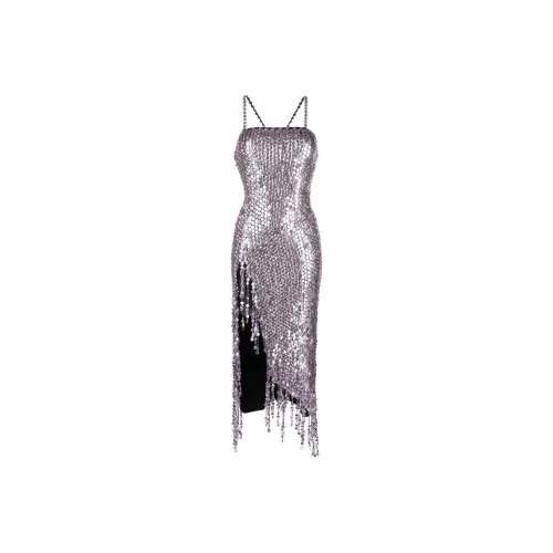 The Attico Avery Embellished Sleeveless Midi Dress