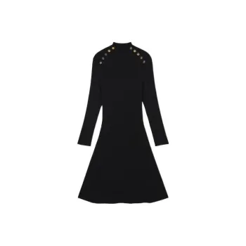 Maje Long Sleeved Dresses Women's Black