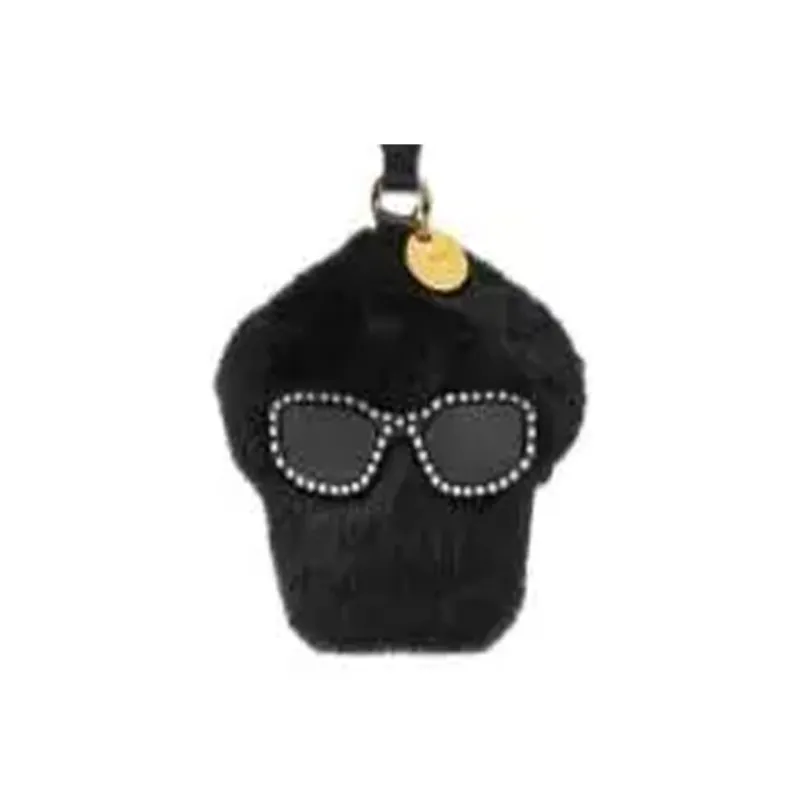 FANSIZHE Sheepskin Bag Accessory Women's Black-3