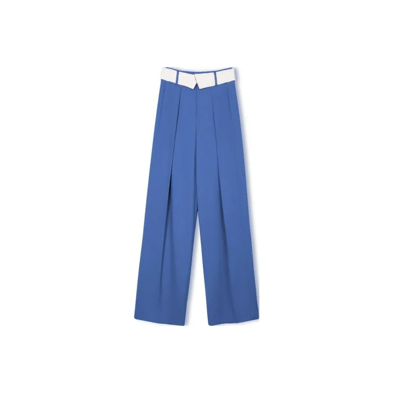 Roselingling Casual Pants Women's Ocean Blue-0