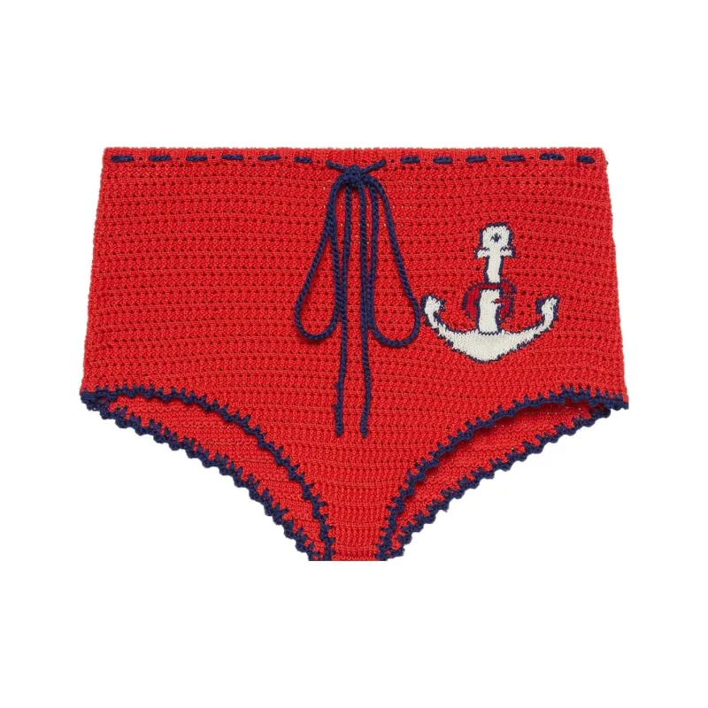 GUCCI Casual Shorts Women's Red-0