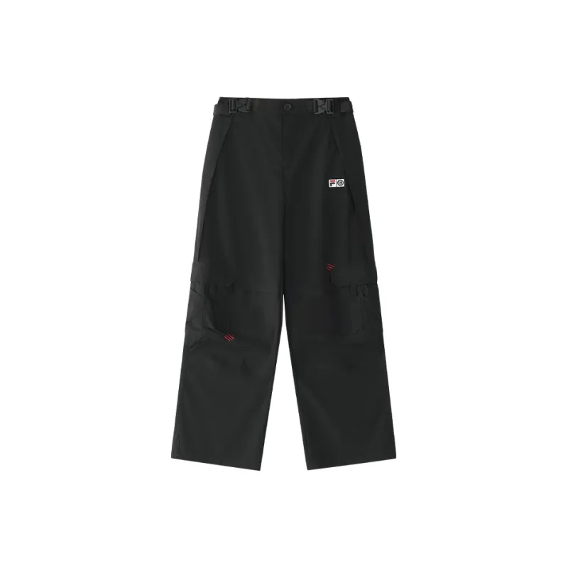 FILA FUSION x Round Two Casual Pants Women's Jet Black-0