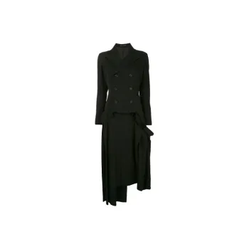 Yohji Yamamoto Long Sleeved Dresses Women's Black