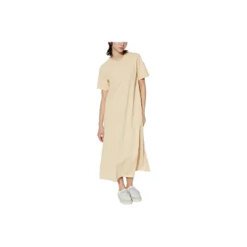 UNIQLO Short-Sleeved Dresses Women's Light Beige