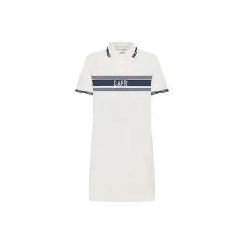 DIOR Short Sleeved Dress Women's White