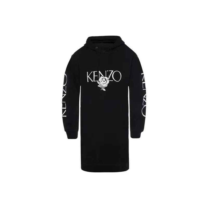 KENZO Long Sleeved Dresses Women's Black-0