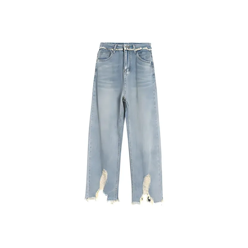 QYPRF Jeans Women's Blue-0