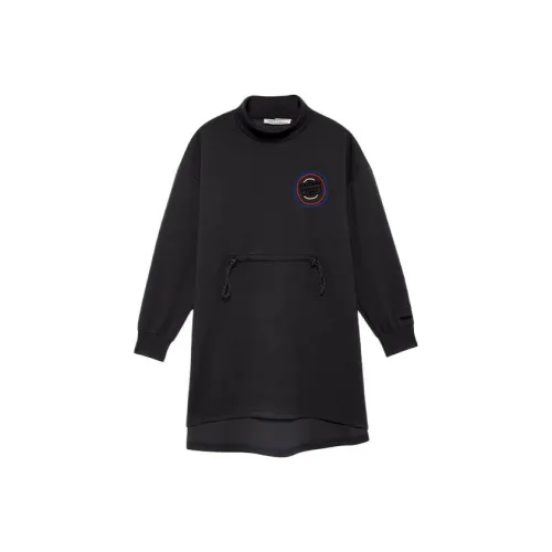 Onitsuka Tiger Long-Sleeved Dresses Women's Black