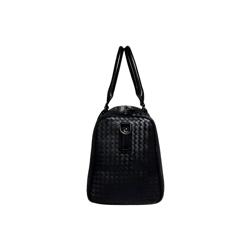 VIHUS PU Travel Bag Men's Black-2