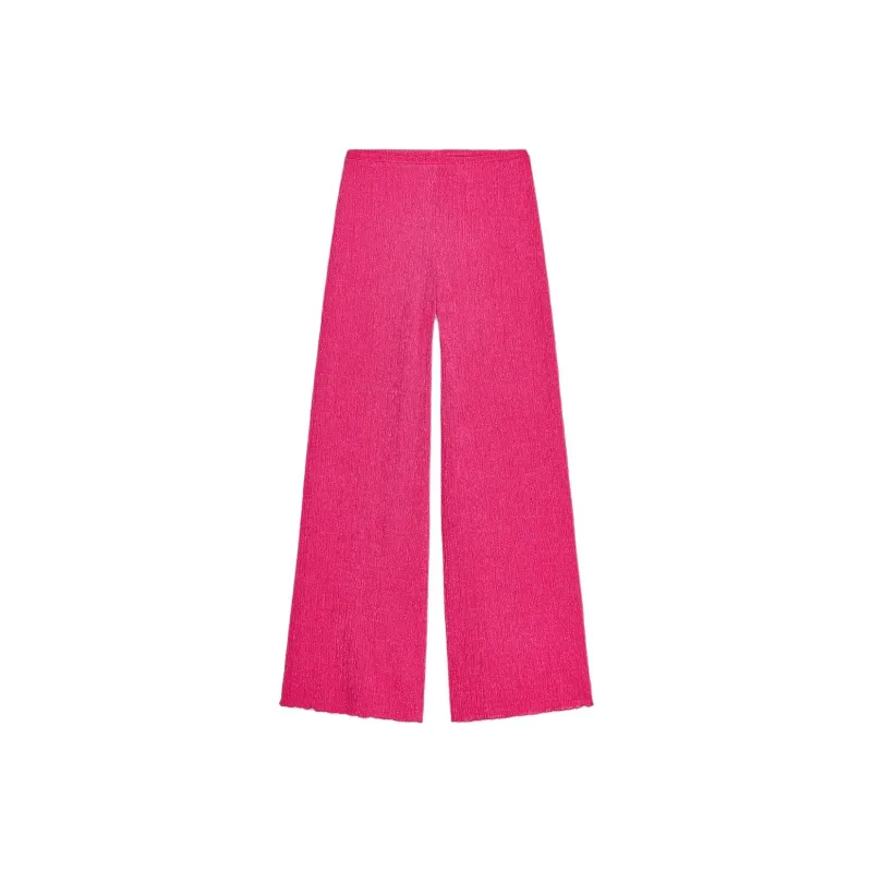 ZARA Casual Pants Women's Dark Purple Red-0