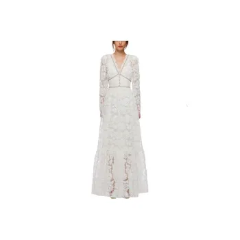 Self portrait Long Sleeved Dresses Women's White