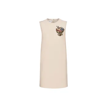 DIOR SS21 Sleeveless Dress Women's Ecru
