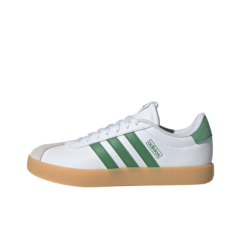 Adidas VL COURT 3.0 Low Top Skateboard Shoes Unisex White Green-0