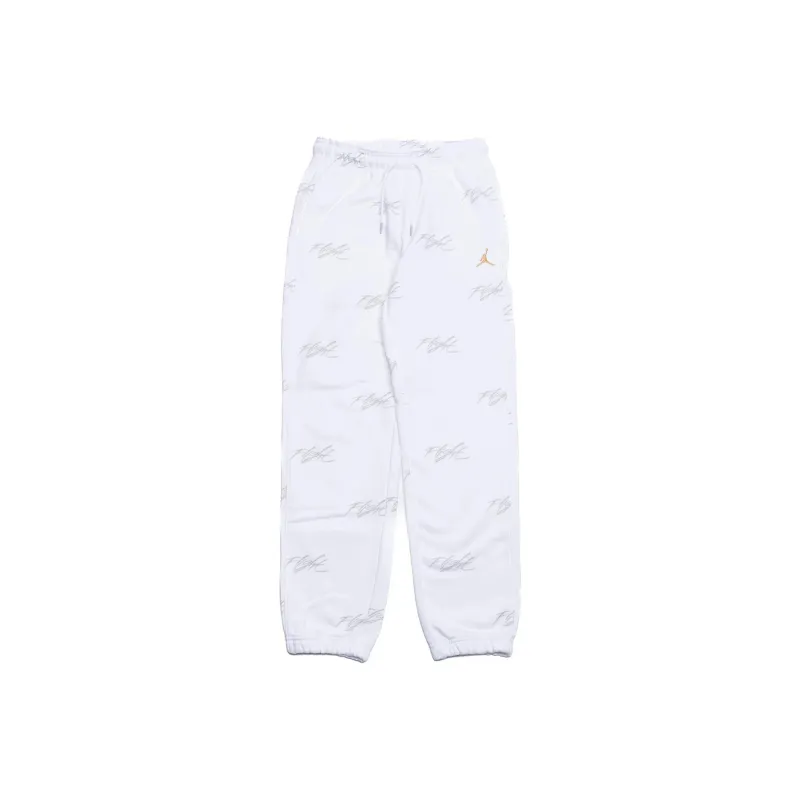Jordan Brooklyn Fleece Knitted Sports Pants Women's White-0