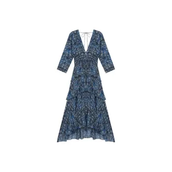 Maje Long-Sleeved Dresses Women's Blue