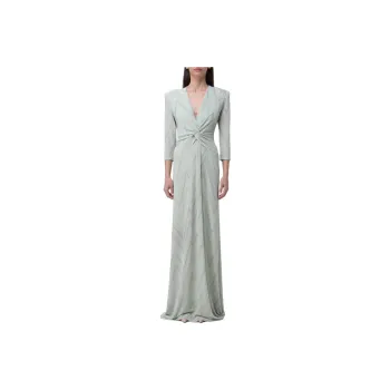 LIU·JO Glitter-embellished Chevron Gown