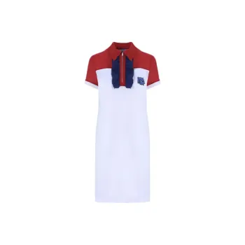 PRADA Short-Sleeved Dresses Women's Red