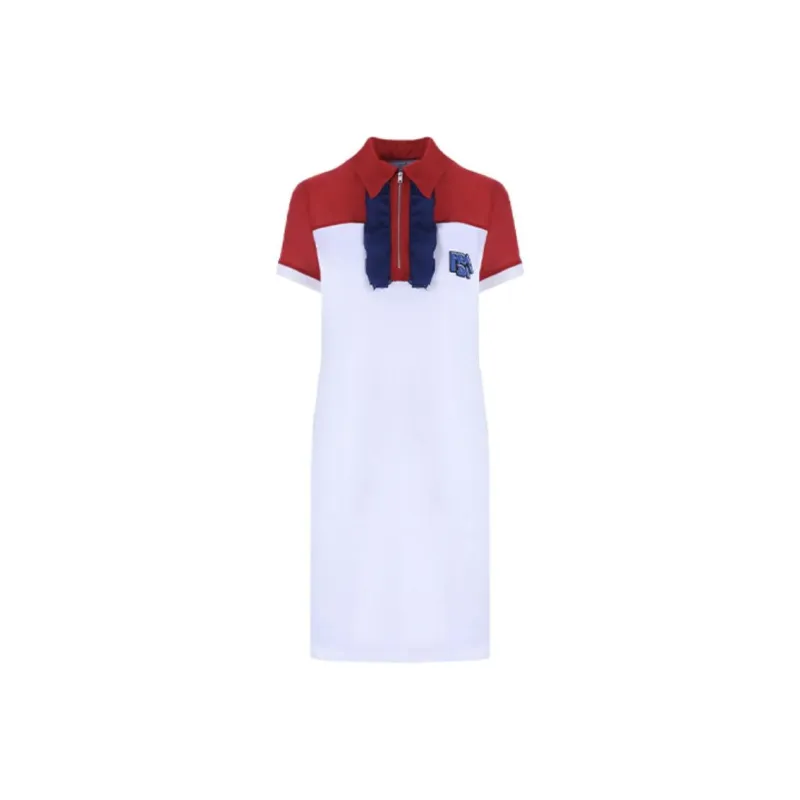 PRADA Short-Sleeved Dresses Women's Red-0