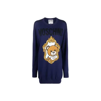 MOSCHINO Long Sleeved Dresses Women's Blue