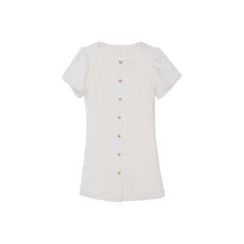 Fstudio Chanel Inspired Short Sleeved Dress Women's