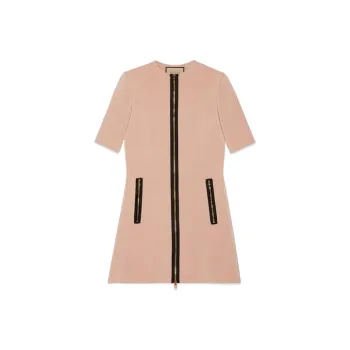 GUCCI Short Sleeved Dresses Women's Beige
