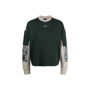 ARMANI EXCHANGEAE SS23 Sweatshirt Men's Olive Green