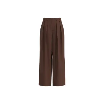URBAN REVIVO Casual Pants Women's Dark Red Brown