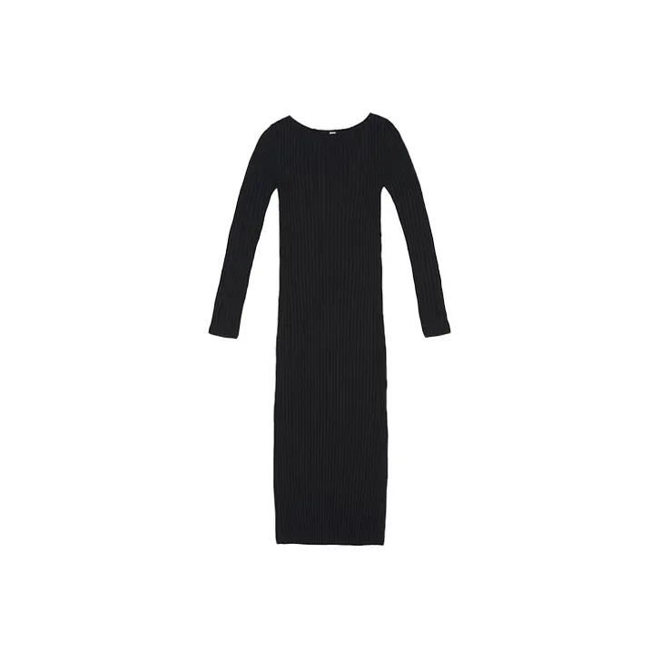 TOTEME Long-Sleeved Dresses Women's Black-0