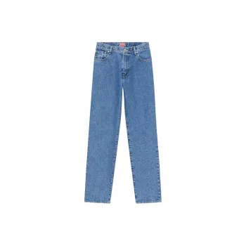 KENZO Logo Patch Straight Leg Jeans