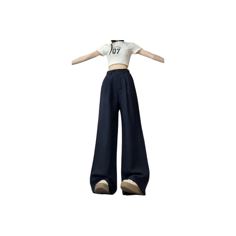 Ordifen Casual Pants Women's Navy Blue-0