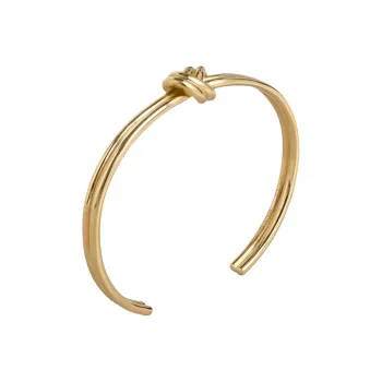 CELINE Brass Alloy Bangles Unisex Gold
