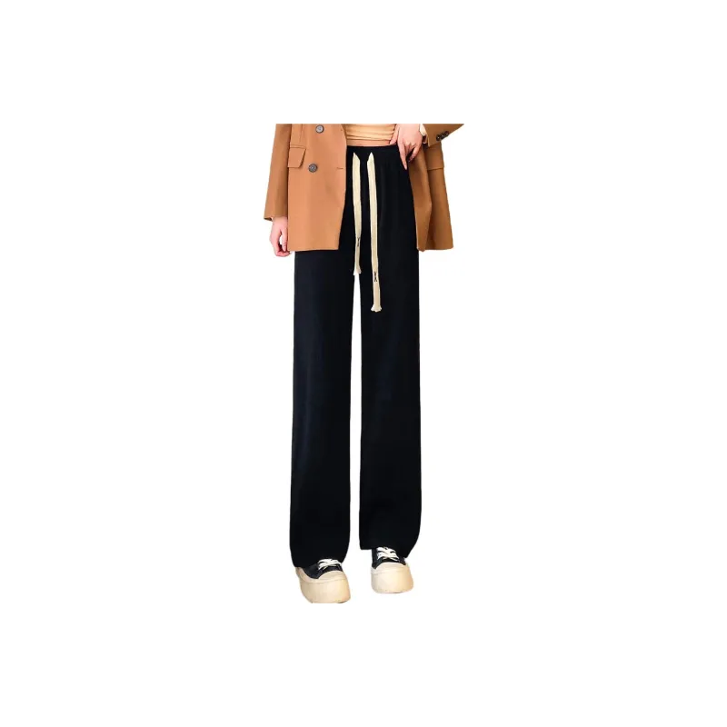 Ya Sheep People Casual Pants Women's Black-0
