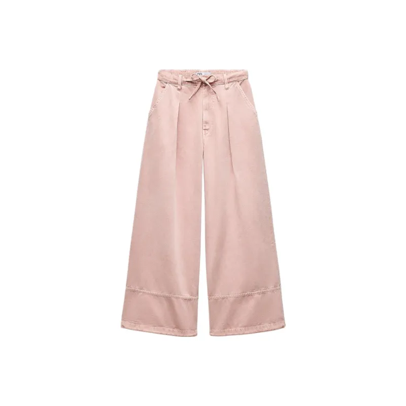 ZARA Trf Casual Pants Women's Pink-0