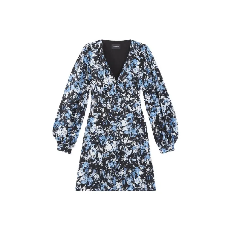 THE KOOPLES Long-Sleeved Dresses Women's Blue-0