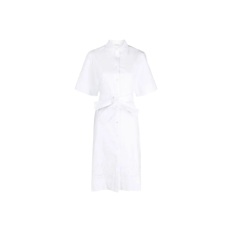 PAROSH Short-Sleeved Dresses Women's White-0