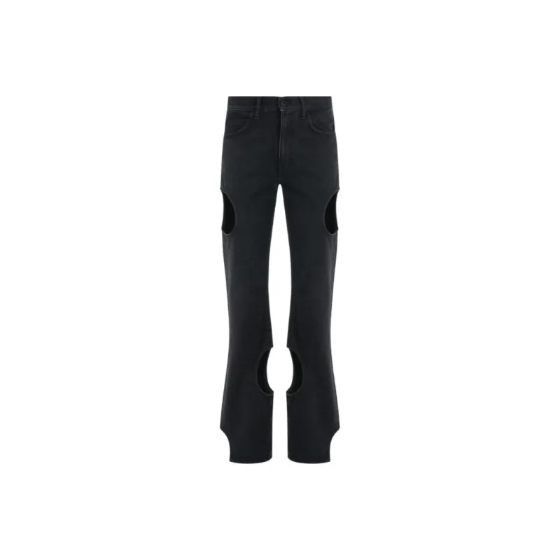 OFF WHITE Meteor Cut Out High Waist Jeans-0